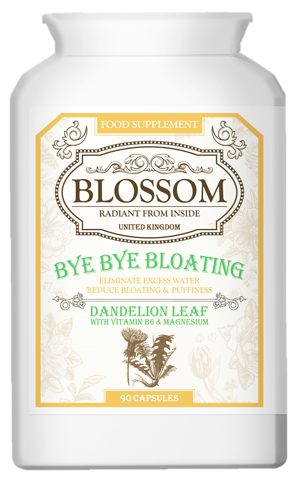 Blossom Bye Bye Bloating 90 cap | 英國Blossom Bye Bye Bloating 排水去腫配方(90粒)