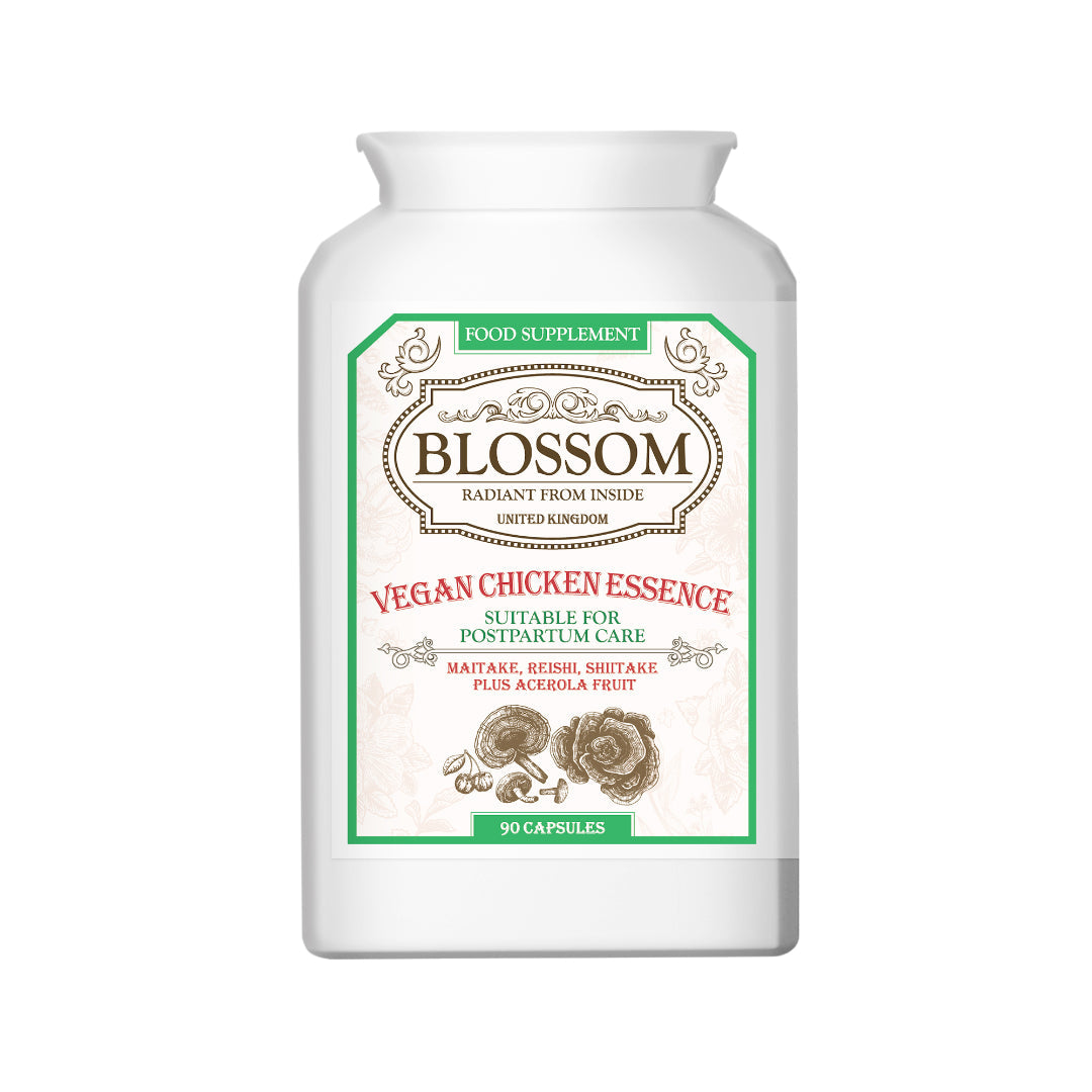 Blossom Vegan Chicken Essence (90 cap) | 英國Blossom素滴雞精丸 (多種菇菌膠囊) (90粒)